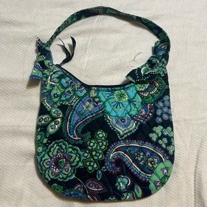 Vera Bradley Blue Rhapsody Olivia Shoulder Bag Floral Paisley